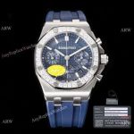 Super Clone Audemars Piguet Royal Oak Offshore 7750 watch Navy Diamond 37mm